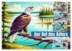 Cover Der Ruf des Adlers - Majestätischer König der Lüfte in Aktion (Tischkalender 2026 DIN A5 quer), CALVENDO Monatskalender
