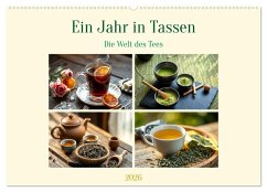 Ein Jahr in Tassen - Die Welt des Tees (Wandkalender 2026 DIN A2 quer), CALVENDO Monatskalender Ein Jahr in Tassen - Die Welt des Tees (Wandkalender 2026 DIN A2 quer), CALVENDO Monatskalender