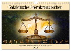 Cover Galaktische Sternkreiszeichen (Wandkalender 2026 DIN A4 quer), CALVENDO Monatskalender