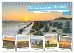 Wunderschöne Nordsee - Faszinierende Küstenlandschaften (Tischkalender 2026 DIN A5 quer), CALVENDO Monatskalender