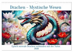 Drachen - Mystische Wesen (Wandkalender 2026 DIN A3 quer), CALVENDO Monatskalender