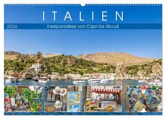 Italien - Inselparadiese von Capri bis Alicudi (Wandkalender 2026 DIN A2 quer), CALVENDO Monatskalender Italien - Inselparadiese von Capri bis Alicudi (Wandkalender 2026 DIN A2 quer), CALVENDO Monatskalender