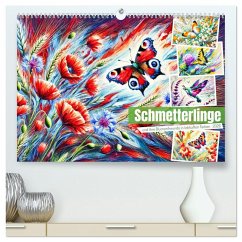 Cover Schmetterlinge und ihre Blumenfreunde in lebhaften Farben (hochwertiger Premium Wandkalender 2026 DIN A2 quer), Kunstdruck in Hochglanz
