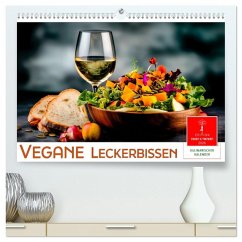 Vegane Leckerbissen (hochwertiger Premium Wandkalender 2026 DIN A2 quer), Kunstdruck in Hochglanz