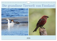 Die grandiose Tierwelt von Finnland (Wandkalender 2026 DIN A4 quer), CALVENDO Monatskalender