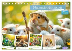 Cover Hamsterhausen - Ein Hamster und seine tierischen Freunde (Tischkalender 2026 DIN A5 quer), CALVENDO Monatskalender