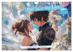 Cover Das Jahr der Liebe: Verliebte Pärchen im Manga-Stil (Wandkalender 2026 DIN A4 quer), CALVENDO Monatskalender