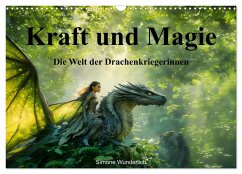 Kraft und Magie - Die Welt der Drachenkriegerinnen (Wandkalender 2026 DIN A3 quer), CALVENDO Monatskalender