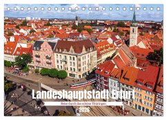 Cover Landeshauptstadt Erfurt - Reise durch das schöne Thüringen (Tischkalender 2026 DIN A5 quer), CALVENDO Monatskalender
