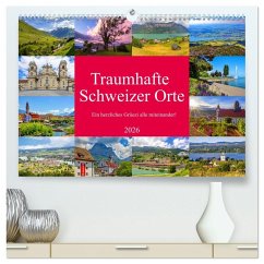 Cover Traumhafte Schweizer Orte (hochwertiger Premium Wandkalender 2026 DIN A2 quer), Kunstdruck in Hochglanz