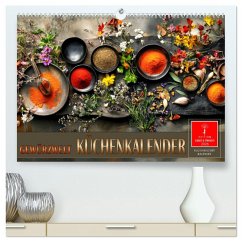 Küchenkalender Gewürzwelt (hochwertiger Premium Wandkalender 2026 DIN A2 quer), Kunstdruck in Hochglanz