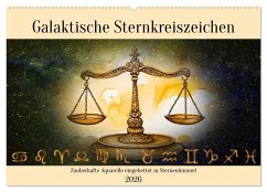 Cover Galaktische Sternkreiszeichen (Wandkalender 2026 DIN A2 quer), CALVENDO Monatskalender