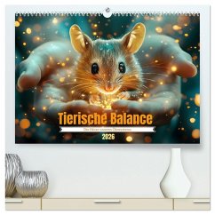 Tierische Balance (hochwertiger Premium Wandkalender 2026 DIN A2 quer), Kunstdruck in Hochglanz