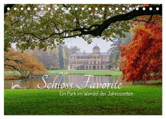 Cover Schloss Favorite - Ein Park im Wandel der Jahreszeiten (Tischkalender 2026 DIN A5 quer), CALVENDO Monatskalender