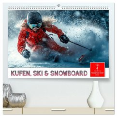 Cover Kufen, Ski & Snowboard (hochwertiger Premium Wandkalender 2026 DIN A2 quer), Kunstdruck in Hochglanz