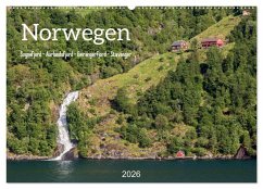 Norwegen. Sognefjord - Aurlandsfjord - Geirangerfjord - Stavanger (Wandkalender 2026 DIN A2 quer), CALVENDO Monatskalender Norwegen. Sognefjord - Aurlandsfjord - Geirangerfjord - Stavanger (Wandkalender 2026 DIN A2 quer), CALVENDO Monatskalender
