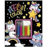 SET NEÓN COLOR - UNICORNIOS