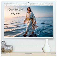 Durch das Jahr mit Jesus (hochwertiger Premium Wandkalender 2026 DIN A2 quer), Kunstdruck in Hochglanz