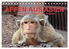 AFFEN AUS ASIEN Indonesien, Thailand, Indien (Tischkalender 2026 DIN A5 quer), CALVENDO Monatskalender AFFEN AUS ASIEN Indonesien, Thailand, Indien (Tischkalender 2026 DIN A5 quer), CALVENDO Monatskalender