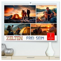 Zelten - frei sein (hochwertiger Premium Wandkalender 2026 DIN A2 quer), Kunstdruck in Hochglanz Zelten - frei sein (hochwertiger Premium Wandkalender 2026 DIN A2 quer), Kunstdruck in Hochglanz