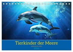 Tierkinder der Meere - entdecke ihre Welt (Tischkalender 2026 DIN A5 quer), CALVENDO Monatskalender Tierkinder der Meere - entdecke ihre Welt (Tischkalender 2026 DIN A5 quer), CALVENDO Monatskalender