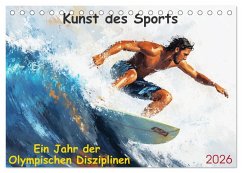 Cover Kunst des Sports (Tischkalender 2026 DIN A5 quer), CALVENDO Monatskalender