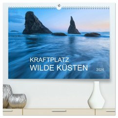 Kraftplatz Wilde Küsten (hochwertiger Premium Wandkalender 2026 DIN A2 quer), Kunstdruck in Hochglanz