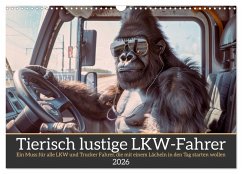 Tierisch lustige LKW-Fahrer (Wandkalender 2026 DIN A3 quer), CALVENDO Monatskalender