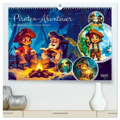 Cover Piraten-Abenteuer - Die Reise zum verborgenen Schatz (hochwertiger Premium Wandkalender 2026 DIN A2 quer), Kunstdruck in Hochglanz