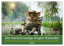 Cover Der tierisch lustige Angler-Kalender (Wandkalender 2026 DIN A4 quer), CALVENDO Monatskalender