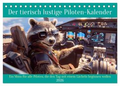 Cover Der tierisch lustige Piloten-Kalender (Tischkalender 2026 DIN A5 quer), CALVENDO Monatskalender