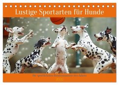 Lustige Sportarten für Hunde (Tischkalender 2026 DIN A5 quer), CALVENDO Monatskalender