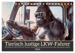 Tierisch lustige LKW-Fahrer (Tischkalender 2026 DIN A5 quer), CALVENDO Monatskalender