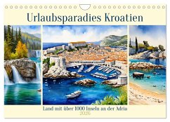 Urlaubsparadies Kroatien (Wandkalender 2026 DIN A4 quer), CALVENDO Monatskalender Cover Urlaubsparadies Kroatien (Wandkalender 2026 DIN A4 quer), CALVENDO Monatskalender