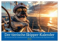 Der tierisch Skipper-Kalender (Wandkalender 2026 DIN A4 quer), CALVENDO Monatskalender