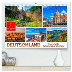 Cover Deutschland - traumhafte Sehenswürdigkeiten (hochwertiger Premium Wandkalender 2026 DIN A2 quer), Kunstdruck in Hochglanz