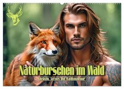 Naturburschen im Wald - Muskeln, Tattoos und Waldbewohner (Wandkalender 2026 DIN A2 quer), CALVENDO Monatskalender Naturburschen im Wald - Muskeln, Tattoos und Waldbewohner (Wandkalender 2026 DIN A2 quer), CALVENDO Monatskalender