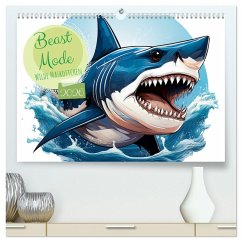 Cover Beast Mode - Wilde Maskottchen (hochwertiger Premium Wandkalender 2026 DIN A2 quer), Kunstdruck in Hochglanz