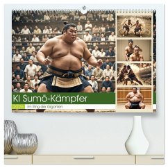 KI Sumo-Kämpfer Im Ring der Giganten (hochwertiger Premium Wandkalender 2026 DIN A2 quer), Kunstdruck in Hochglanz KI Sumo-Kämpfer Im Ring der Giganten (hochwertiger Premium Wandkalender 2026 DIN A2 quer), Kunstdruck in Hochglanz