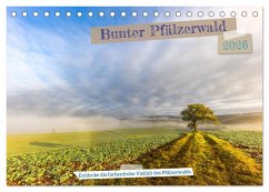Bunter Pfälzerwald (Tischkalender 2026 DIN A5 quer), CALVENDO Monatskalender