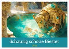 Schaurig schöne Biester (Wandkalender 2026 DIN A2 quer), CALVENDO Monatskalender