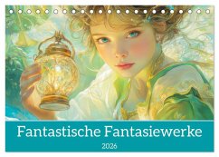 Fantastische Fantasiewerke (Tischkalender 2026 DIN A5 quer), CALVENDO Monatskalender