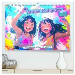 Anime Kalender - Charaktere im Slice-of-Life Stil (hochwertiger Premium Wandkalender 2026 DIN A2 quer), Kunstdruck in Hochglanz Anime Kalender - Charaktere im Slice-of-Life Stil (hochwertiger Premium Wandkalender 2026 DIN A2 quer), Kunstdruck in Hochglanz