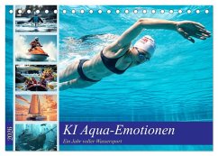 KI Aqua-Emotionen - Ein Jahr voller Wassersport (Tischkalender 2026 DIN A5 quer), CALVENDO Monatskalender KI Aqua-Emotionen - Ein Jahr voller Wassersport (Tischkalender 2026 DIN A5 quer), CALVENDO Monatskalender