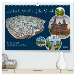 Cover Lübeck, Stadt auf der Insel (hochwertiger Premium Wandkalender 2026 DIN A2 quer), Kunstdruck in Hochglanz