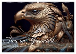 Cover Tiere im Jugendstil - Eine Hommage an die Schönheit des Art Nouveau (Wandkalender 2026 DIN A2 quer), CALVENDO Monatskalender