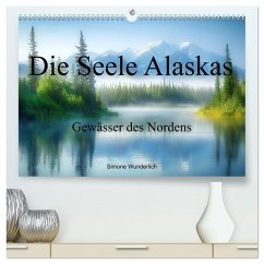 Die Seele Alaskas - Gewässer des Nordens (hochwertiger Premium Wandkalender 2026 DIN A2 quer), Kunstdruck in Hochglanz