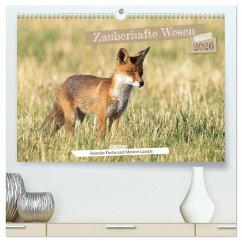 Zauberhafte Wesen - Reineke Fuchs und Meister Lampe (hochwertiger Premium Wandkalender 2026 DIN A2 quer), Kunstdruck in Hochglanz