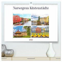 Norwegens Küstenstädte (hochwertiger Premium Wandkalender 2026 DIN A2 quer), Kunstdruck in Hochglanz