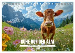 KÜHE AUF DER ALM - Der Kalender aus Bayern (Tischkalender 2026 DIN A5 quer), CALVENDO Monatskalender KÜHE AUF DER ALM - Der Kalender aus Bayern (Tischkalender 2026 DIN A5 quer), CALVENDO Monatskalender